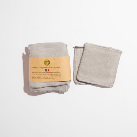 Lot de 10 lingettes démaquillantes lavables